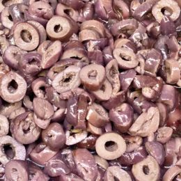 Azeitona preta fatiada