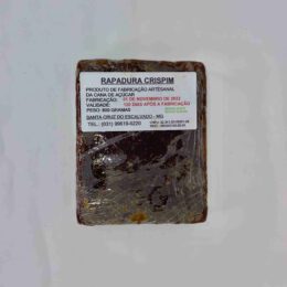Rapadura Crispim artesanal escura