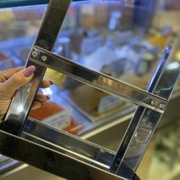 Suporte de inox para placa de favo de mel menor